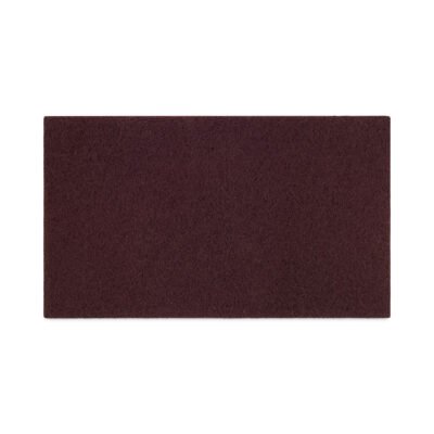 Deep Scrub Pads, 28 x 14, Maroon, 10/Carton