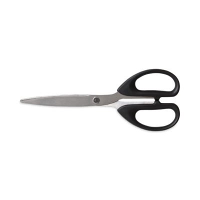 Stainless Steel Scissors, 7″ Long, 2.64″ Cut Length, Assorted Straight Handles, 2/Pack