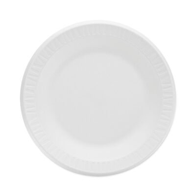 Concorde Non-Laminated Foam Plate, 10.25″ dia., White, 125/Pack, 4 Packs/Carton