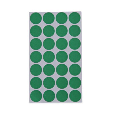 Self-Adhesive Removable Color-Coding Labels, 0.75″ dia, Green, 28/Sheet, 36 Sheets/Pack