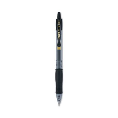 G2 Premium Gel Pen, Retractable, Bold 1 mm, Black Ink, Smoke Barrel, Dozen