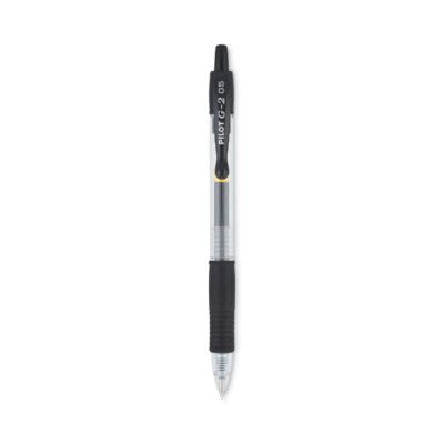 G2 Premium Gel Pen, Retractable, Extra-Fine 0.5 mm, Black Ink, Smoke Barrel, Dozen