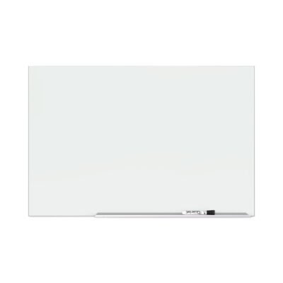 Element Framed Magnetic Glass Dry-Erase Boards, 50 x 28, White Surface, Silver Aluminum Frame