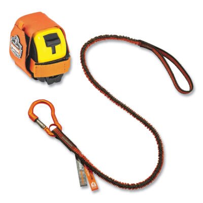 Squids 3193 Tape Measure Tethering Kit, 2 lb Max Working Capacity, 38″ to 48″ Long, Orange/Gray, Ships in 1-3 Business Days