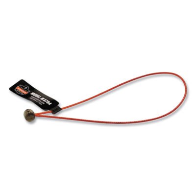 Squids 3704 Wire Loop Tool Tails w/Barrel Locks, 2lb Max Work Capacity, 6″, Orange/Silver, 6/Pack, Ships in 1-3 Business Days