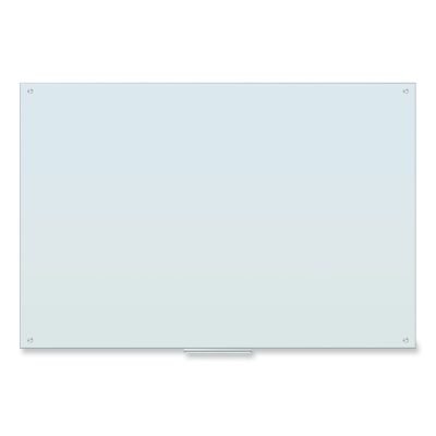 Glass Dry Erase Board, 70 x 47, White Surface