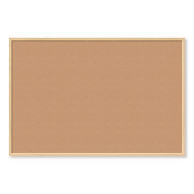 Cork Bulletin Board, 70 x 47, Natural Surface, Birch Wood Frame