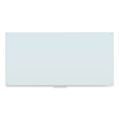 Glass Dry Erase Board, 96 x 47, White Surface