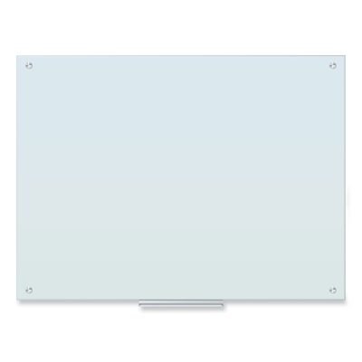 Glass Dry Erase Board, 47 x 35, White Surface