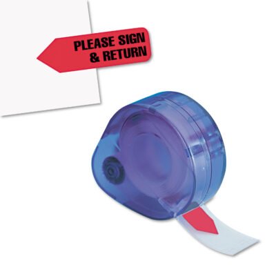Arrow Message Page Flags in Dispenser, “Please Sign and Return”, Red, 120 Flags/Dispenser