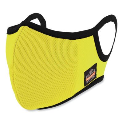 Skullerz 8802F(x) Contoured Face Mask + Filter, Large/X-Large, Lime, Ships in 1-3 Business Days