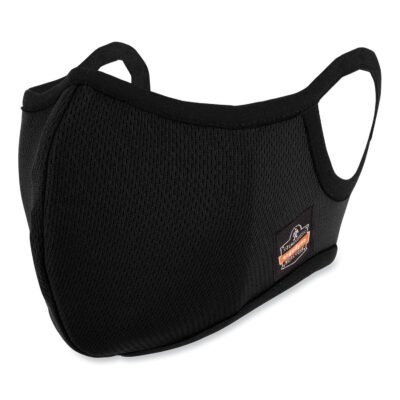 Skullerz 8802F(x) Contoured Face Mask + Filter, Large/X-Large, Black, 120/Carton, Ships in 1-3 Business Days