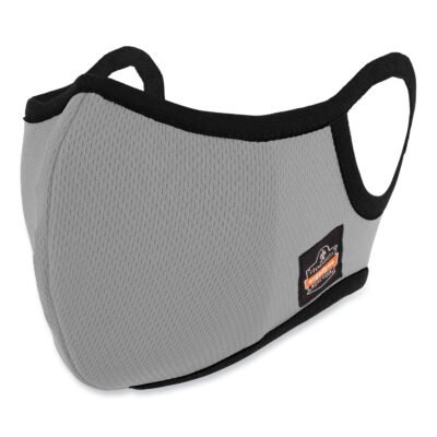 Skullerz 8802F(x) Contoured Face Mask + Filter, Large/X-Large, Gray, 120/Carton, Ships in 1-3 Business Days