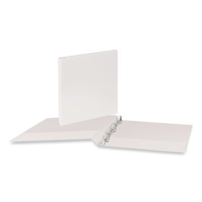 Slant D-Ring View Binder, 3 Rings, 0.5″ Capacity, 11 x 8.5, White