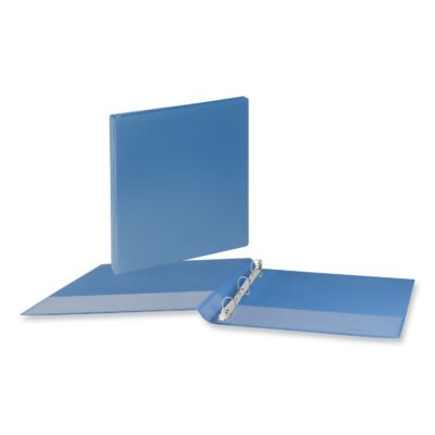 Slant D-Ring View Binder, 3 Rings, 1.5″ Capacity, 11 x 8.5, Light Blue