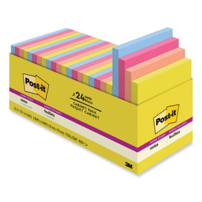 Note Pads in Summer Joy Collection Colors, 3″ x 3″, Summer Joy Collection Colors, 70 Sheets/Pad, 24 Pads/Pack