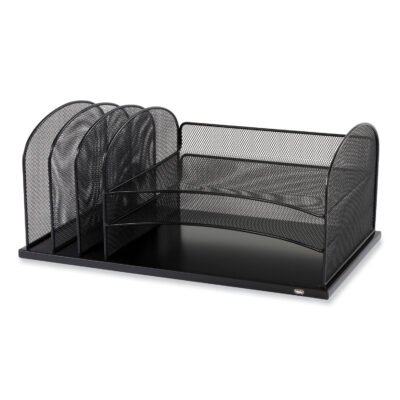 Powered Onyx Three Horizontal and Three Upright Sections, Letter Size Files, 19.5 x 11.5 x 8.25, Ships in 1-3 Business Days