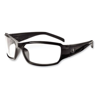 Skullerz Thor Safety Glasses, Black Nylon Impact Frame, Anti-Fog Clear Polycarbonate Lens, Ships in 1-3 Business Days