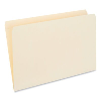 Double-Ply Top Tab Manila File Folders, Straight Tabs, Legal Size, 0.75″ Expansion, Manila, 100/Box