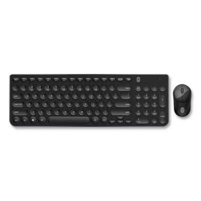 Pro Wireless Keyboard & Optical Mouse Combo, 2.4 GHz Frequency, Black