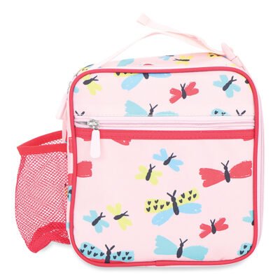 Lunch Bag, 600 Denier Polyester, 7.9 x 3.6 x 8.5, Butterflies