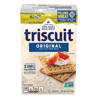 Crackers Original with Sea Salt, 8.5 oz Box, 4 Boxes/Pack, Ships in 1-3 Business Days