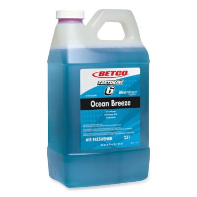 BestScent Ocean Breeze Deodorizer, Ocean Breeze Scent, 67.6 oz FastDraw Bottle, 4/Carton
