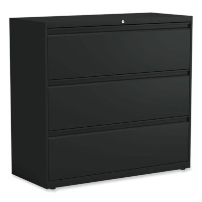 Lateral File, 3 Legal/Letter/A4/A5-Size File Drawers, Black, 42″ x 18.63″ x 40.25″