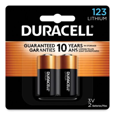 Specialty High-Power Lithium Battery, 123, 3 V, 2/Pack