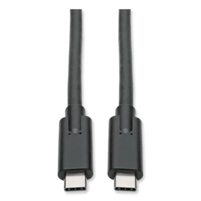 USB 3.1 Gen 1 (5 Gbps) Cable, USB Type-C (USB-C) to USB Type-C (M/M), 5 A, 6 ft, Black
