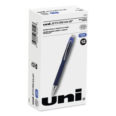 Jetstream Retractable Ballpoint Pen, Fine 0.7 mm, Blue Ink, Blue Barrel