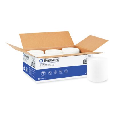 Chem-Ready Dry Wipes, 10 x 12, 90/Box, 6 Boxes/Carton