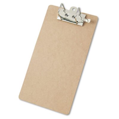 Recycled Hardboard Archboard Clipboard, 2.5″ Clip Capacity, Holds 8.5 x 14 Sheets, Brown