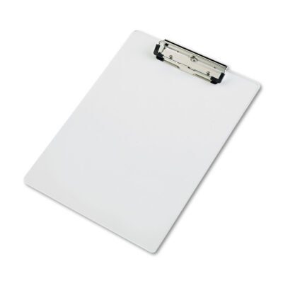 Acrylic Clipboard, 0.5″ Clip Capacity, Holds 8.5 x 11 Sheets, Clear