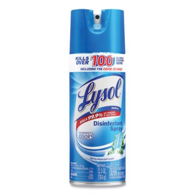 Disinfectant Spray, Spring Waterfall, Liquid, 12.5 oz Aerosol Spray, 12/Carton