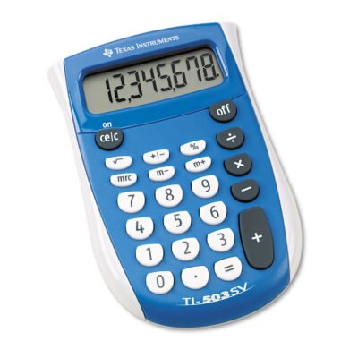 TI-503SV Pocket Calculator, 8-Digit LCD